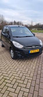 Hyundai i10 1.0 5DR 2014 Zwart, Auto's, Voorwielaandrijving, Stof, 400 kg, Zwart