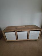 Steigerhouten kastje, Huis en Inrichting, Kasten | Kledingkasten, Ophalen, 25 tot 50 cm, 50 tot 100 cm, Minder dan 100 cm