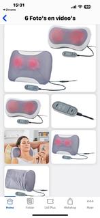 Shiatsu nek Massagekussen met Warmtefunctie, Ophalen of Verzenden, Zo goed als nieuw, Massagestoel of Kussen