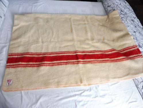 Unieke wollen Marine deken PVZ  140 x 185 cm wol, Huis en Inrichting, Woonaccessoires | Plaids en Woondekens, Ophalen
