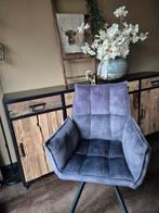 4 velvet draaibare eetkamerstoelen, Huis en Inrichting, Stoelen, Ophalen, Gebruikt