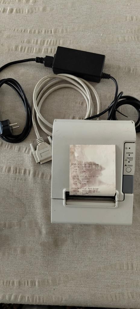 EPSON Ticketprinter TM-T88IV, Computers en Software, Printers, Gebruikt, Printer, Thermo-printer, Zwart-en-wit printen, Ophalen