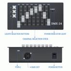 DJLicht DMX controller met accu 24 kanalen, Verzenden, ., Nieuw, .