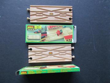 BRIO (Origineel) (2x) dubbele wissel/kruising in doos beschikbaar voor biedingen