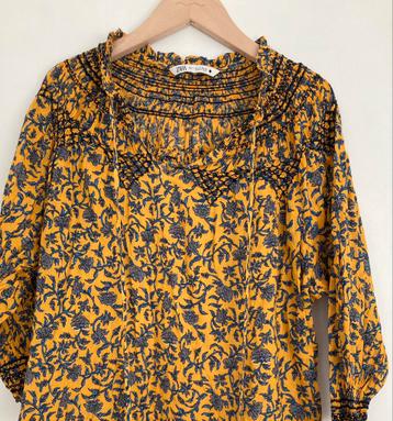 Zara blouse tuniek Boho - batik anna Zélie vintage romy maje beschikbaar voor biedingen