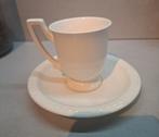 Crème kopje en schotel van Recamier, Ophalen of Verzenden, Zo goed als nieuw, Porselein, Kop en/of schotel