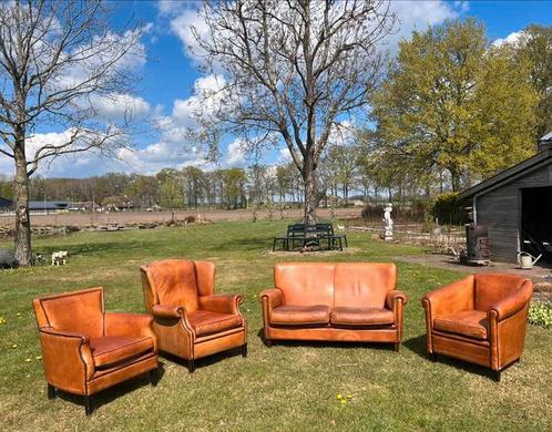 Schapenleren fauteuil, Tuin en Terras, Tuinsets en Loungesets, Gebruikt, Bank, Ophalen of Verzenden