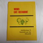 Oude sticker.  Cafe Restaurant WIENER.  Noordwijk aan Zee., Ophalen of Verzenden, Zo goed als nieuw, Overige typen