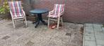 Gratis 4 tuinstoelen, Tuin en Terras, Tuinsets en Loungesets, Ophalen, 4 zitplaatsen, Kunststof, Gebruikt