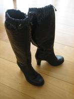Elegante sexy, zwarte lakleren laarzen FORNARINA 36 snazzeys, Nieuw, Hoge laarzen, Zwart, Fornarina