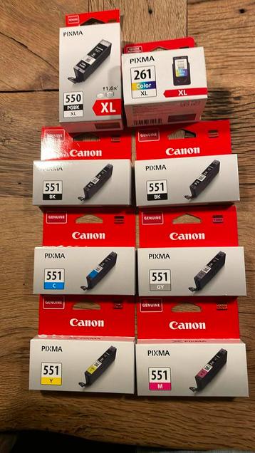 Canon inktcartridges beschikbaar voor biedingen