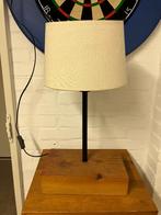 Handgemaakt door Minds, Den Helder, robuste tafellamp. Nieuw, Huis en Inrichting, Ophalen of Verzenden, Nieuw, Hout, Minder dan 50 cm
