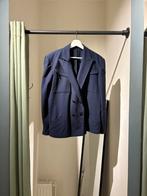 Thierry Mugler 100% wollen blazer paars blauw, Ophalen of Verzenden, Zo goed als nieuw, Maat 38/40 (M), Paars