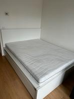 Matras 160x200 + IKEA MALM bed met lades / Mattress & Bed, Huis en Inrichting, Ophalen, Wit, Tweepersoons, Zo goed als nieuw