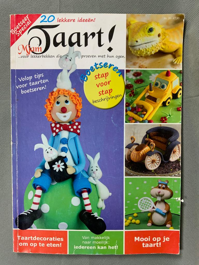 Tijdschrift Mjam Taart Boetseerspecial nr 28 2014, Ophalen of Verzenden, Gebruikt, Taarten, Boek of Tijdschrift