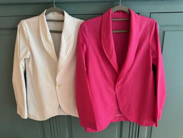 verkleedkleren jasje roze wit kind 2 carnavalsjasje blazer beschikbaar voor biedingen