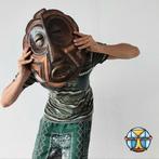Afrikaans masker van koper van Luba volk uit Congo (DRC), Ophalen of Verzenden