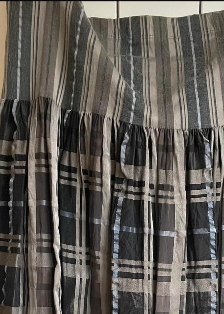 Vintage luxe  midi rok maat 42/44, Kleding | Dames, Rokken, Zo goed als nieuw, Maat 42/44 (L), Bruin, Onder de knie, Ophalen of Verzenden
