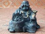 Mooi zwaar oud Chinees brons beeldje van Boeddha 9,1 cm., Ophalen of Verzenden