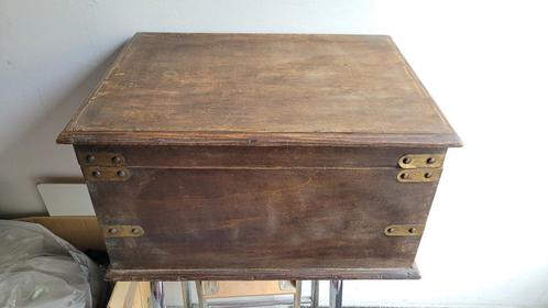 Vintage kist met brocante spulletjes, Antiek en Kunst, Curiosa en Brocante, Ophalen of Verzenden