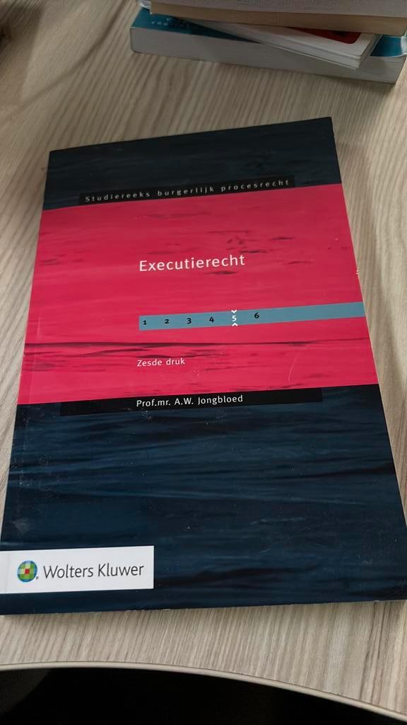A.W. Jongbloed - Executierecht 6e druk, Boeken, Studieboeken en Cursussen, Zo goed als nieuw, WO, Alpha, Ophalen of Verzenden