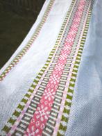 Vintage Zweedse tafelloper – geweven linnen – 32 x 140 cm, Ophalen of Verzenden