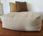 Mooie zitpoef van Flamant in ecru stof te koop Nieuw, Nieuw, 100 tot 125 cm, Landelijk, Rechthoekig