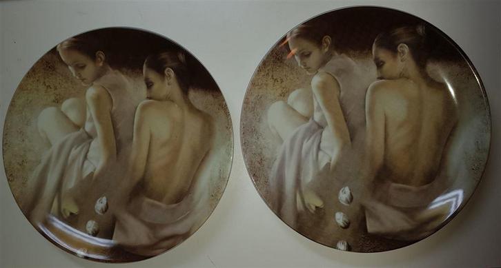 Kunst Op Tafel, 2 identieke borden, Verzamelen, Porselein, Kristal en Bestek, Nieuw, Bord of Schaal, Porselein, Ophalen of Verzenden