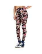 Zwarte Legging met gekleurde Bloemen One Size (098), Kleding | Dames, Leggings, Maillots en Panty's, Legging, Overige kleuren