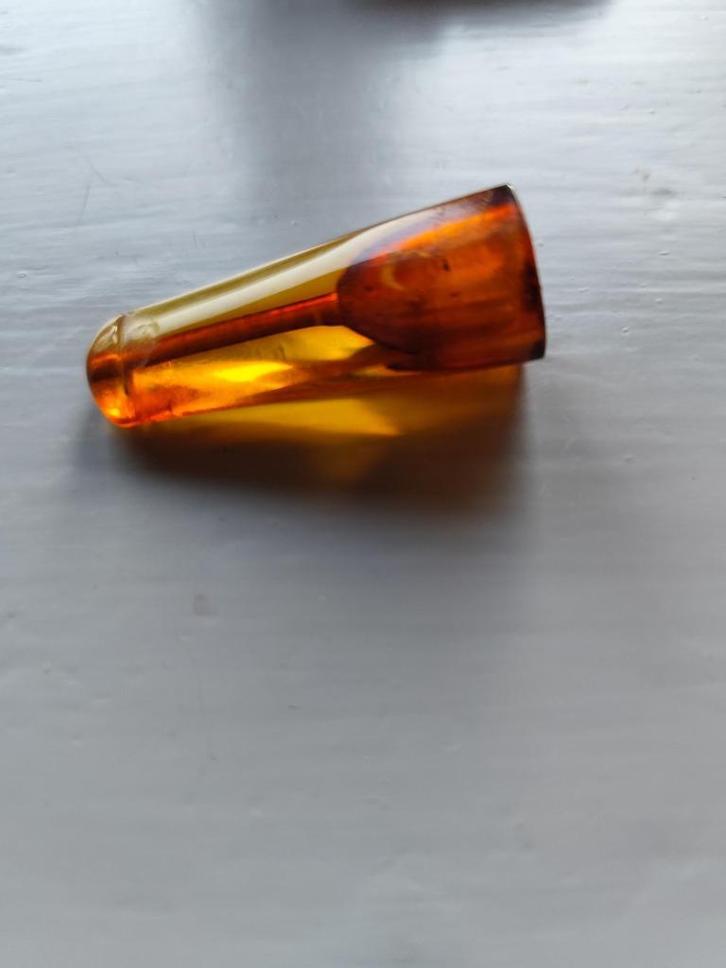 Antiek barnstenen sigaretten mondstuk in foedraal (1920), Verzamelen, Rookartikelen, Aanstekers en Luciferdoosjes, Gebruikt, Overige typen