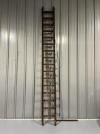 Houten ladder - 4,25/7.50 meter, Doe-het-zelf en Verbouw, Ladders en Trappen, Gebruikt, Ophalen of Verzenden, Ladder, Opvouwbaar of Inschuifbaar