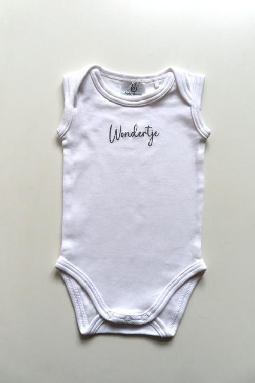 Romper Wit Wondertje mt 50-56 *Nieuw* (L04), Kinderen en Baby's, Babykleding | Maat 50, Nieuw, Jongetje of Meisje, Nacht- of Onderkleding