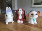 2 x Fur real Furreal Walkalots knuffels Konijn + 1x hondje, Ophalen of Verzenden, Zo goed als nieuw, Konijn