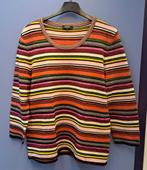 Claudia Sträter kleurrijk gestreepte top 3/4 mw mt 44 50565