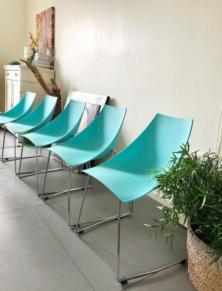 Coole set (5x) Parri Design ‘Hoop’ chairs - stoelen, Huis en Inrichting, Stoelen, Zo goed als nieuw, Vijf, Zes of meer stoelen