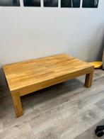 Licht eiken salontafel, Ophalen, Gebruikt, 100 tot 150 cm, Eikenhout