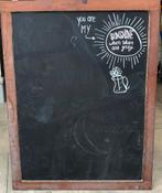 2-zijdig krijtbord, Ophalen, Gebruikt, Krijtbord