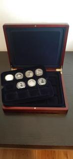 Houten luxe cassette Lighthouse munten, bullion 24-vaks 001, Ophalen of Verzenden, Zilver