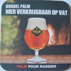 bierviltje van Palm Dobbel - Puur rasbier, Ophalen of Verzenden, Zo goed als nieuw, Viltje(s), Palm