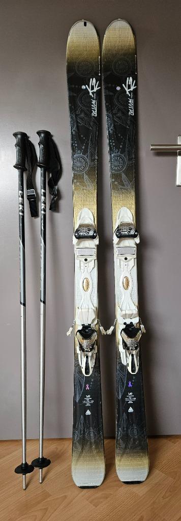 K2 BeLuved 78Ti, Sport en Fitness, Skiën en Langlaufen, Gebruikt, Ski's, Overige merken, Carve, 140 tot 160 cm, Ophalen of Verzenden