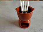 Chocolade fondue set, Ophalen of Verzenden, Gebruikt, Waxinelicht, Fondueset