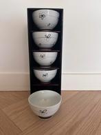 Prachtige set moderne Japanse Arita porseleinen rijstkommen, Ophalen of Verzenden, Nieuw, Porselein, Kom(men)