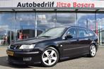 Saab 9-3 Sport Estate 2.8 V6 Turbo 250pk Automaat Aero Xenon, Gebruikt, Leder en Stof, Zwart, 1570 kg