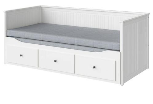 Ikea bed bank Hemnes, Huis en Inrichting, Slaapkamer | Bedden, Zo goed als nieuw, Tweepersoons, 200 cm, Ophalen