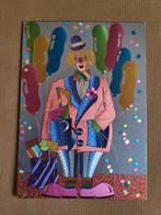 Clowns/ 2 kleurrijke themakaarten met clowns., Ophalen of Verzenden, Zo goed als nieuw