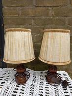 2 schemerlampen, Ophalen of Verzenden, Gebruikt, Hout, Minder dan 50 cm