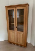 Prachtige houten vitrinekast. Zeer goede staat., Huis en Inrichting, Ophalen of Verzenden, Zo goed als nieuw, 25 tot 50 cm, 200 cm of meer