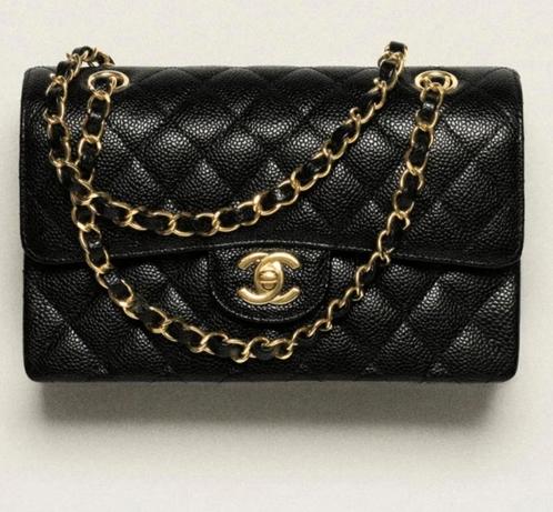 Chanel flap bag kaviaar kalfsleer, Sieraden, Tassen en Uiterlijk, Tassen | Damestassen, Zo goed als nieuw, Handtas, Zwart, Ophalen