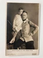 Pruisen 26: Kroonprins Wilhelm met oudste zoon, Verzenden, Gebruikt, Kaart, Foto of Prent