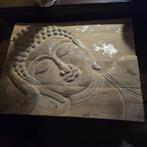 Buddha schilderij, Verzenden, Zo goed als nieuw, Schilderij, 75 cm of meer